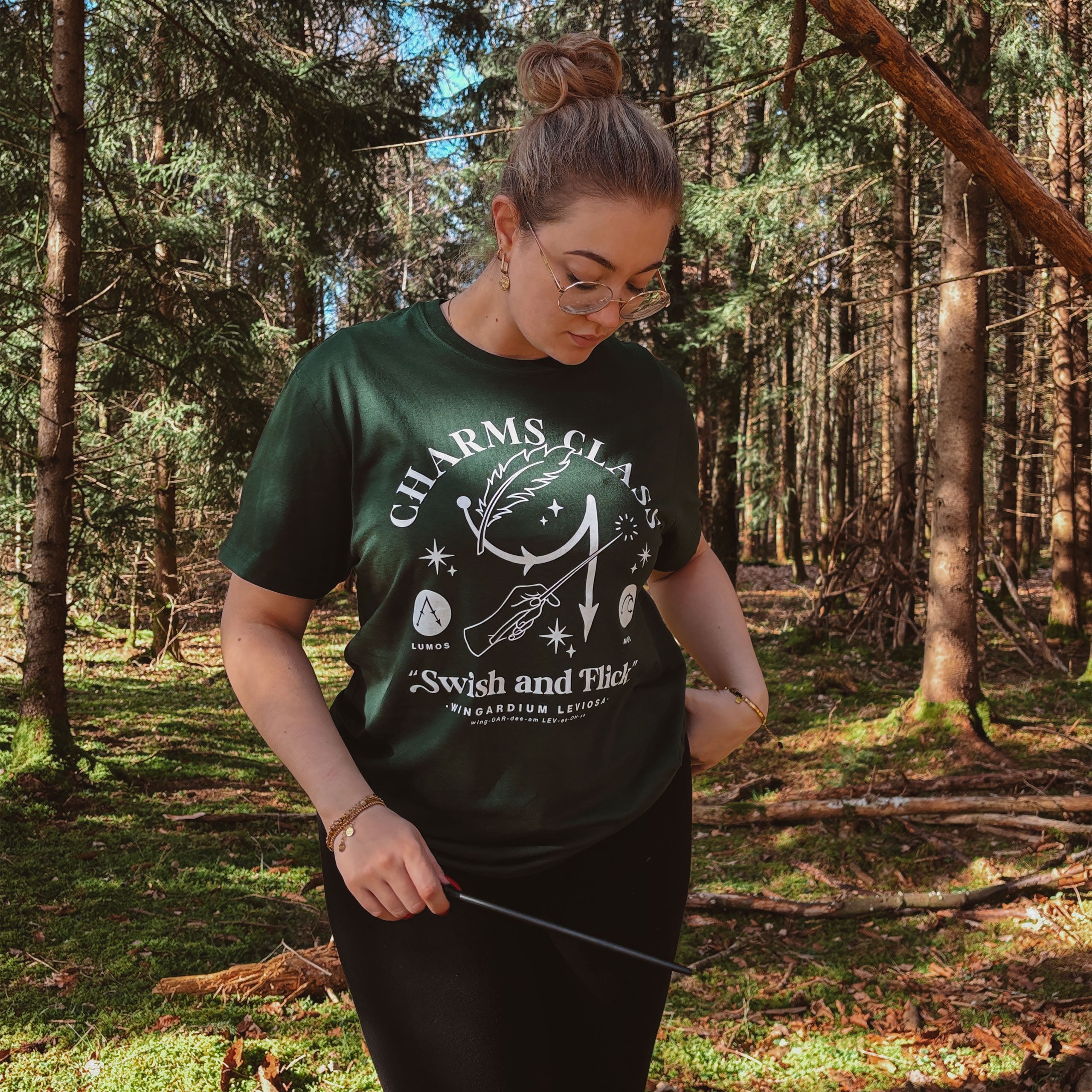 Image produit T-shirt Métamorphoses Hogwarts vert - Harry Potter