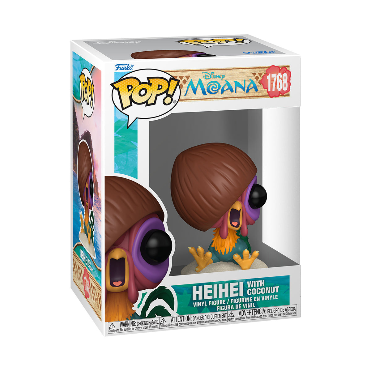Produktbild Vaiana - Hei Hei mit Kokosnuss Funko Pop Figur