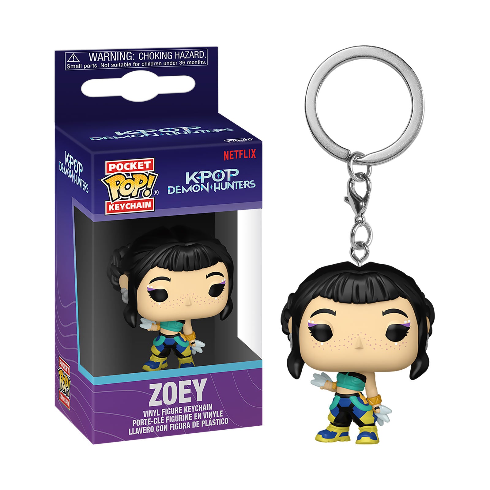 Image produit KPop Demon Hunters - Porte-clés Zoey Funko Pop