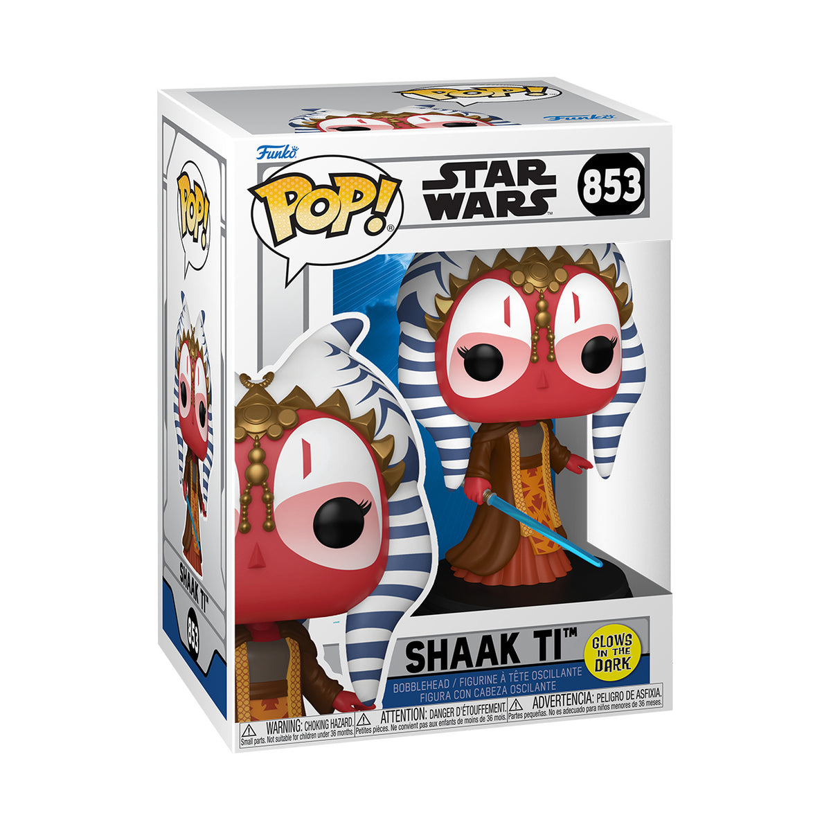 Image produit Star Wars - Shaak Ti Glow in the Dark figurine Funko Pop à tête branlante