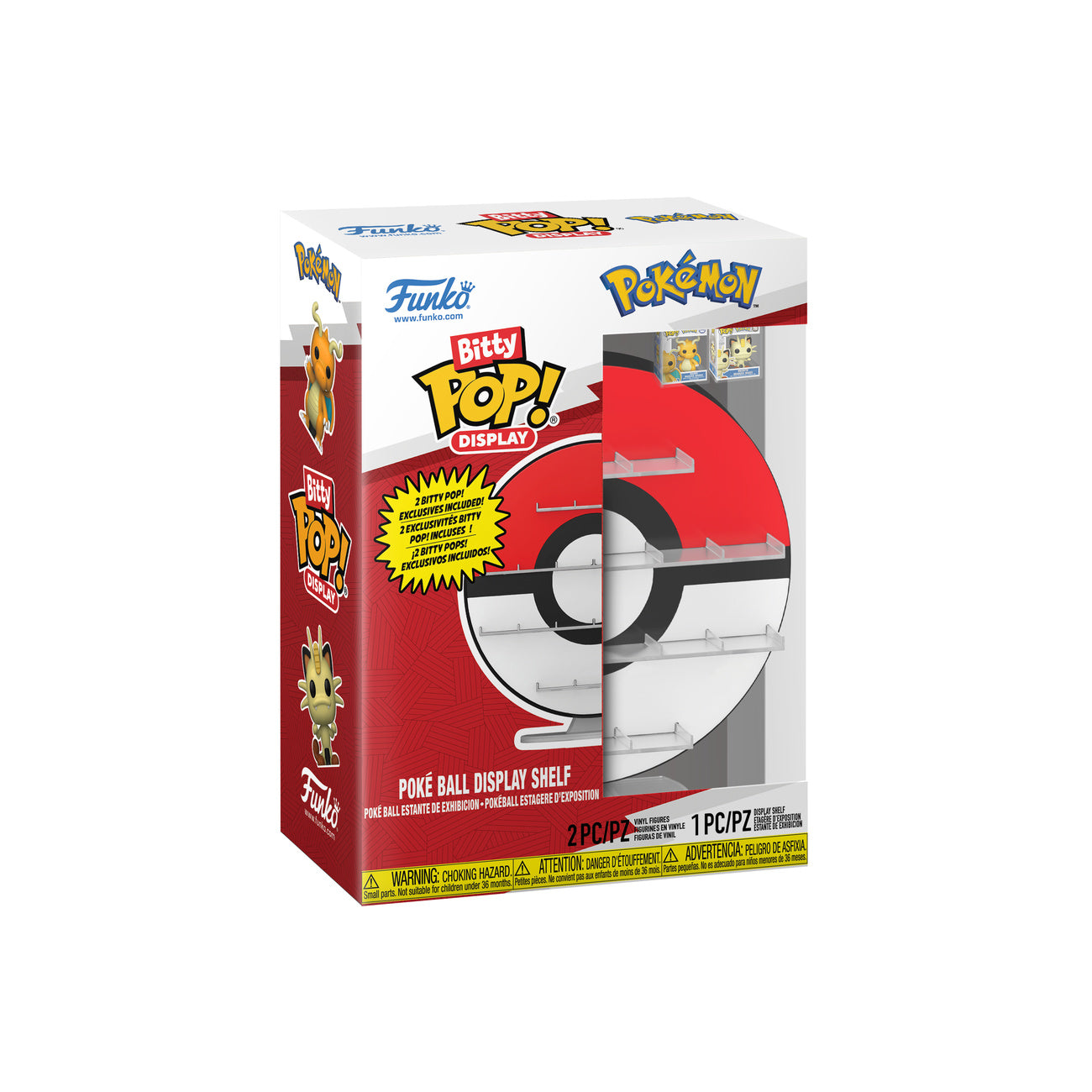 Image produit Pokémon - Présentoir Poké Ball Funko Bitty Pop avec 2 figurines
