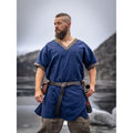Productafbeelding Middeleeuwse Loki tuniek met korte mouwen blauw