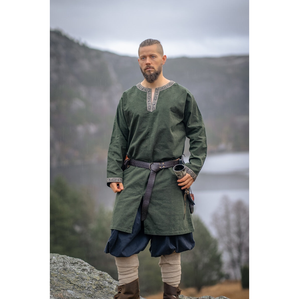 Image produit Tunique viking médiévale Aegir vert