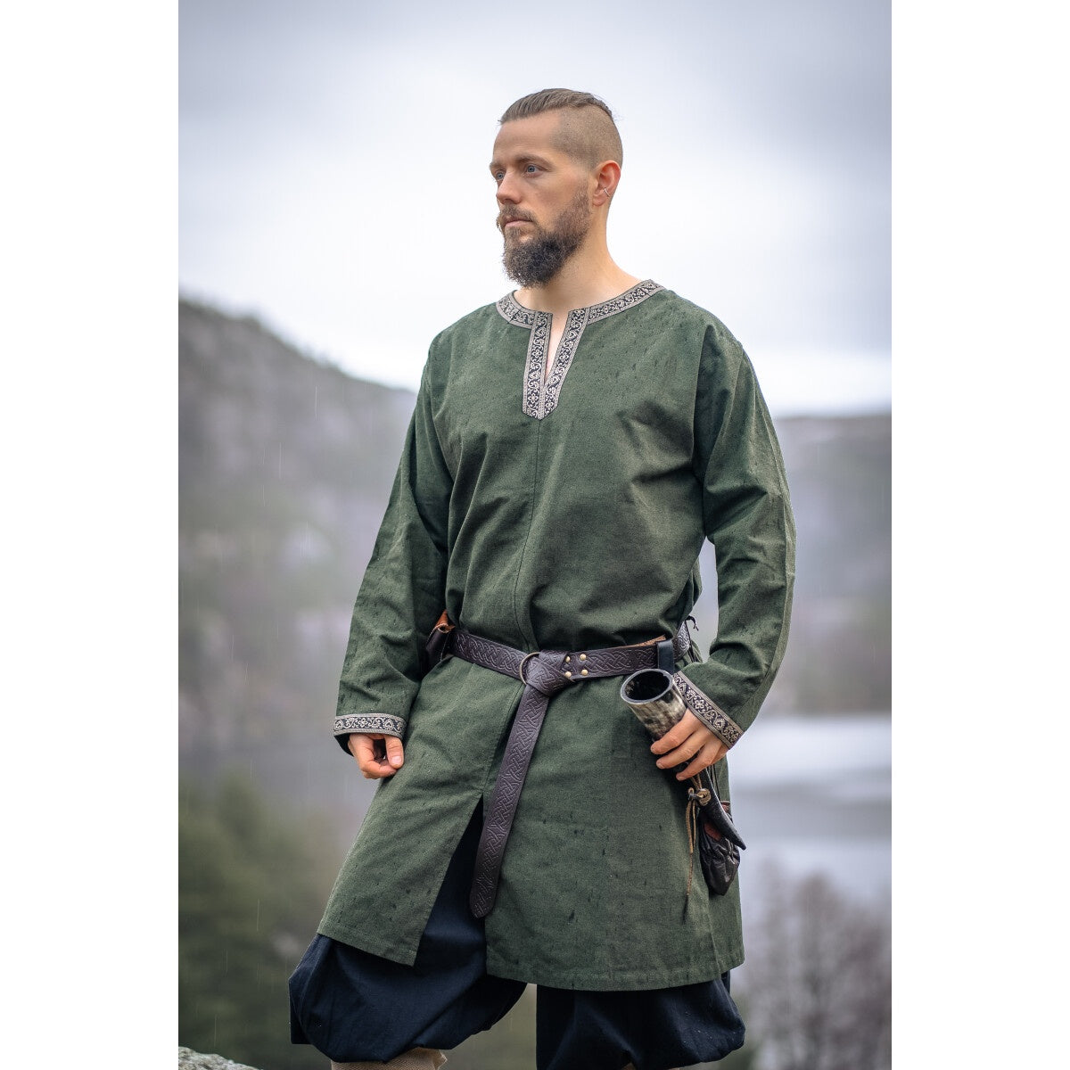Image produit Tunique viking médiévale Aegir vert