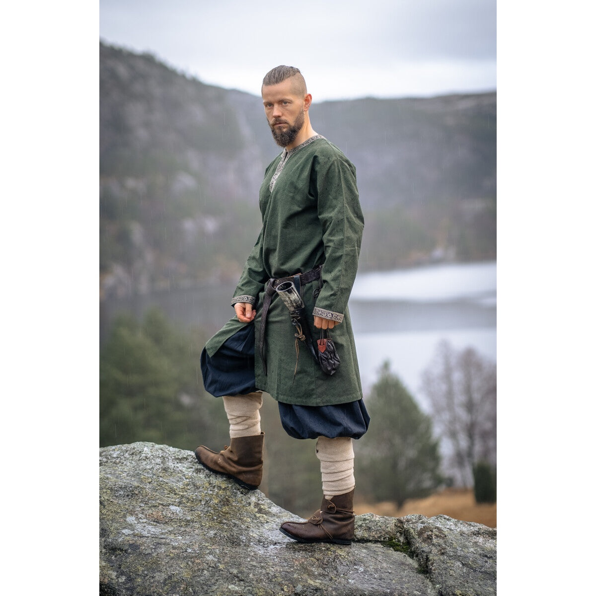 Image produit Tunique viking médiévale Aegir vert