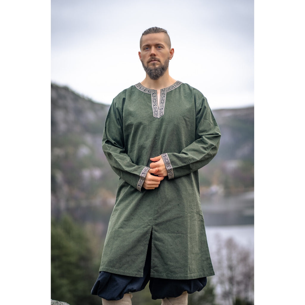 Image produit Tunique viking médiévale Aegir vert