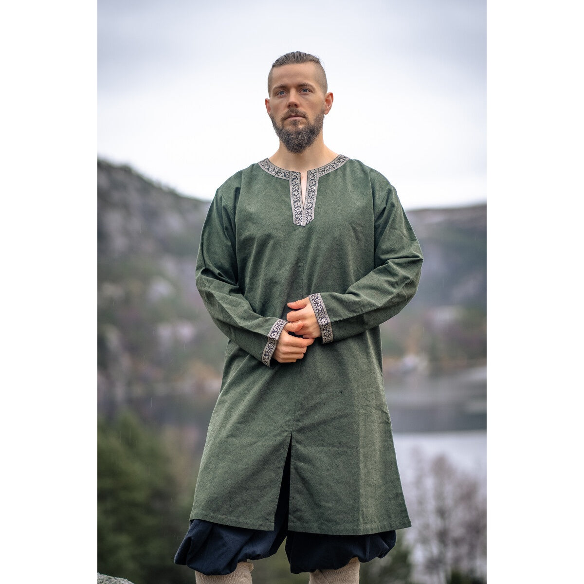 Image produit Tunique viking médiévale Aegir vert