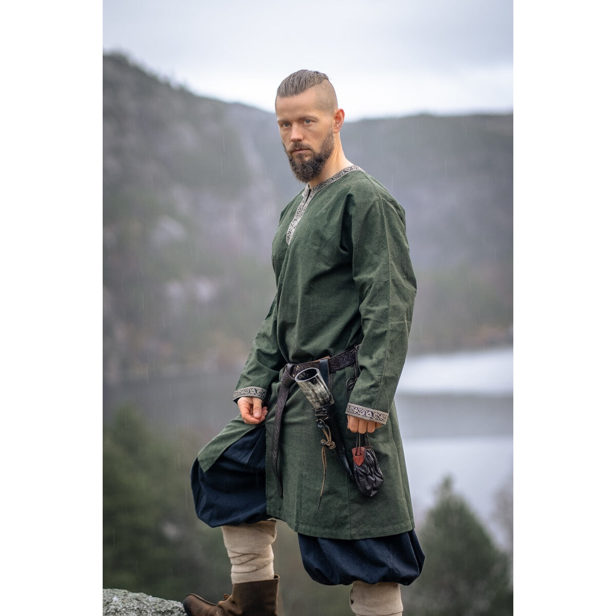 Image produit Tunique viking médiévale Aegir vert