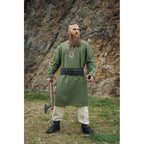 Image produit Tunique viking médiévale Freki vert olive