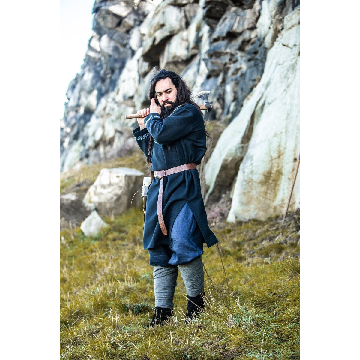Produktbild Mittelalter Wikinger Tunika Snorri schwarz
