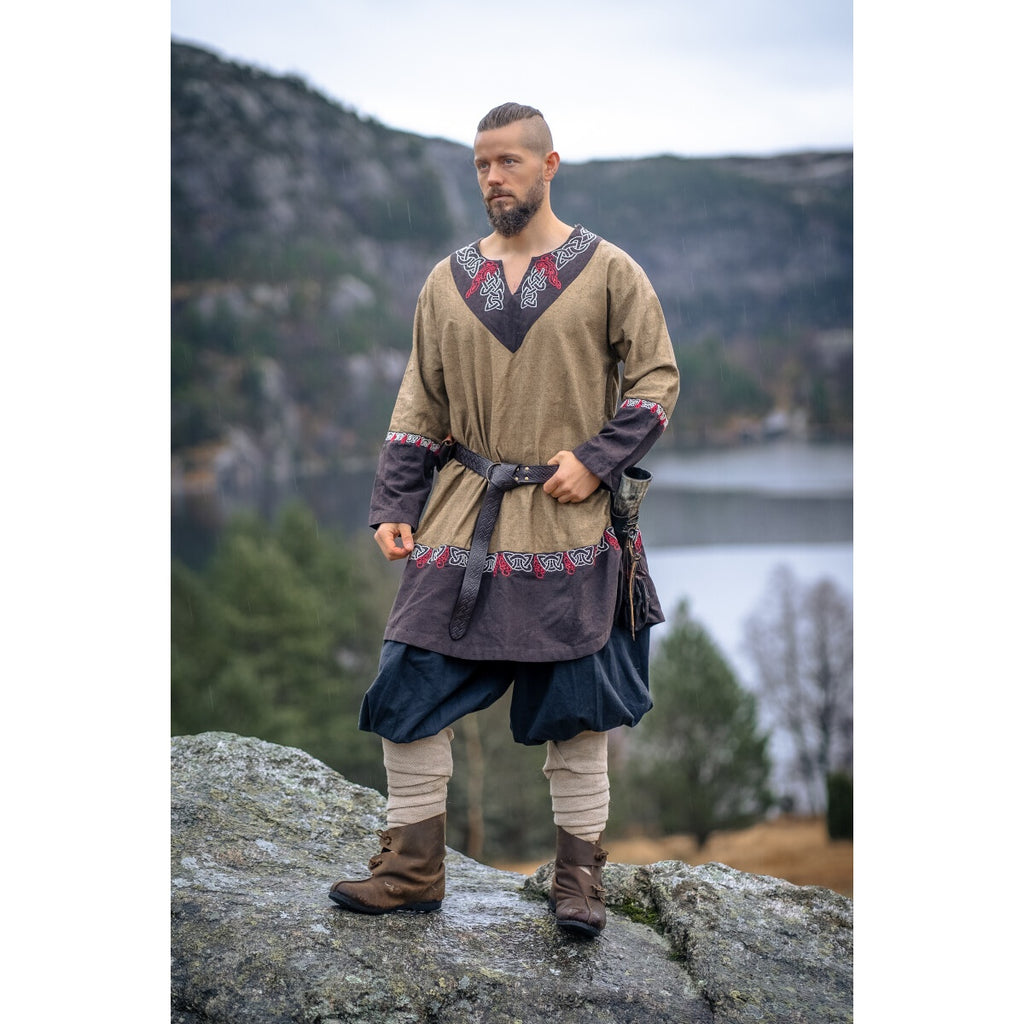 Image produit Tunique viking médiévale Freydis sable