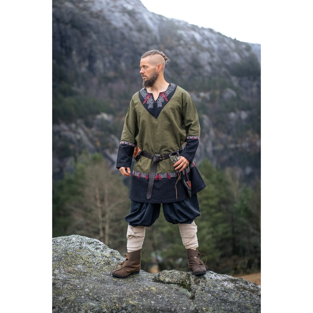 Productafbeelding Middeleeuwse Vikingen tuniek Freydis olijf