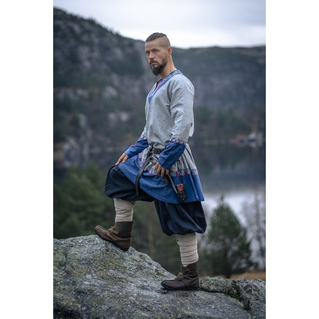 Productafbeelding Middeleeuwse Viking tuniek Freydis grijs
