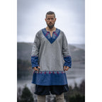 Productafbeelding Middeleeuwse Viking tuniek Freydis grijs