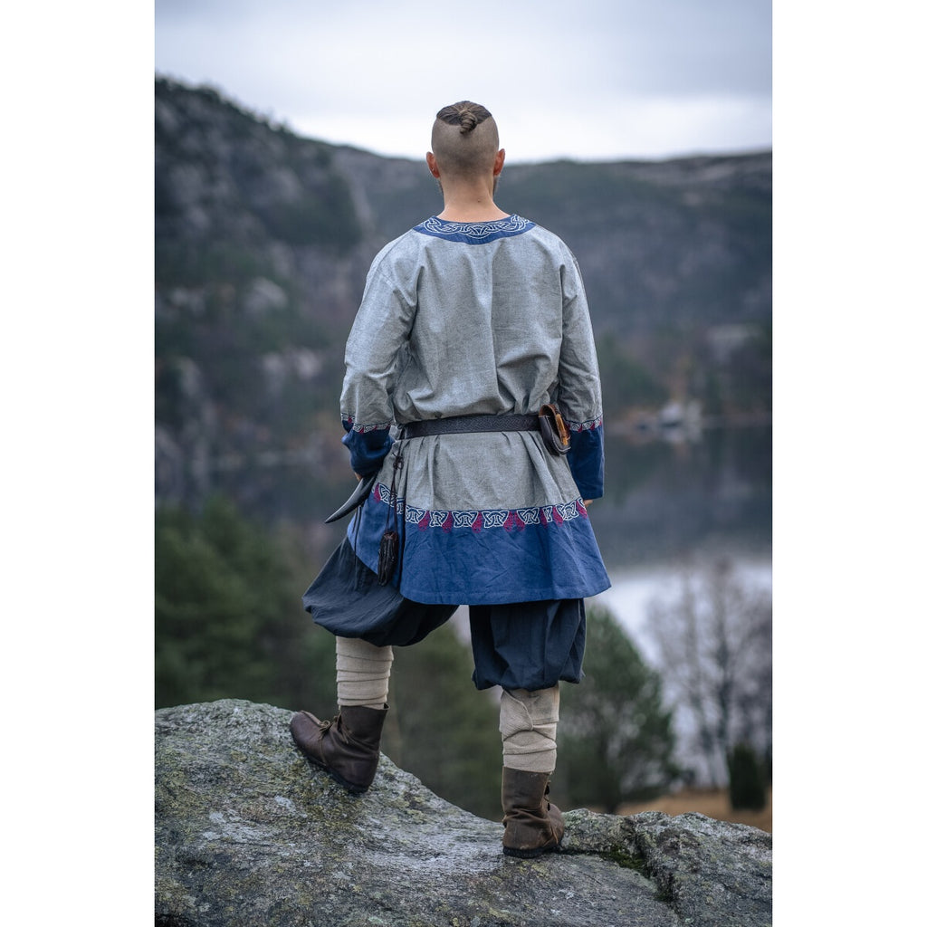 Productafbeelding Middeleeuwse Viking tuniek Freydis grijs