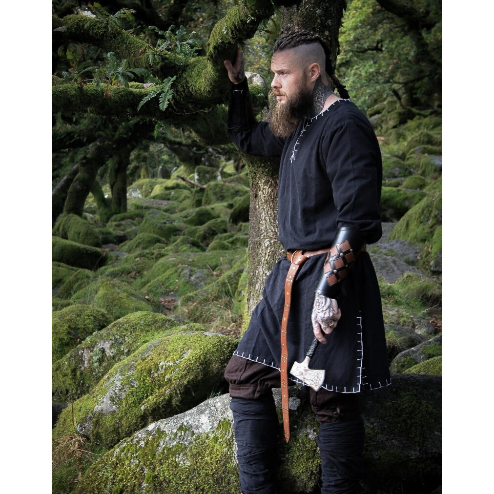 Productafbeelding Middeleeuwse Viking Tuniek Erwin zwart
