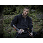 Image produit Tunique viking médiévale Erwin noire