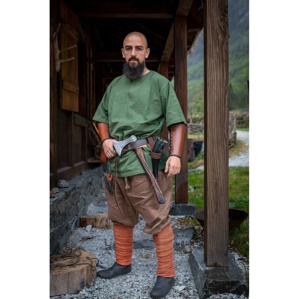 Produktbild Mittelalter Kurzarm Tunika Olaf grün