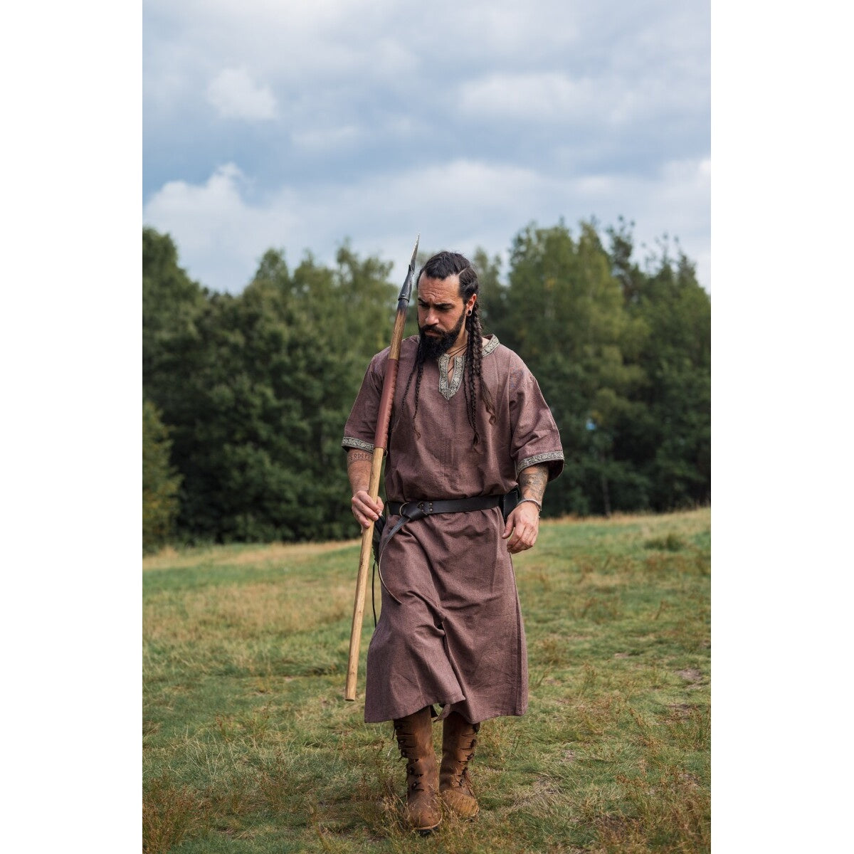 Produktbild Mittelalter Kurzarm Tunika Richard kastanie