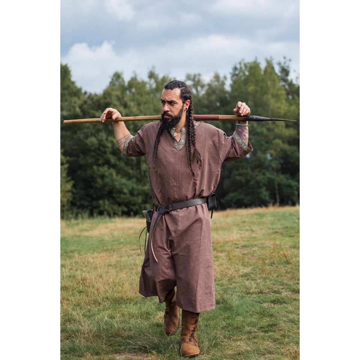 Produktbild Mittelalter Kurzarm Tunika Richard kastanie