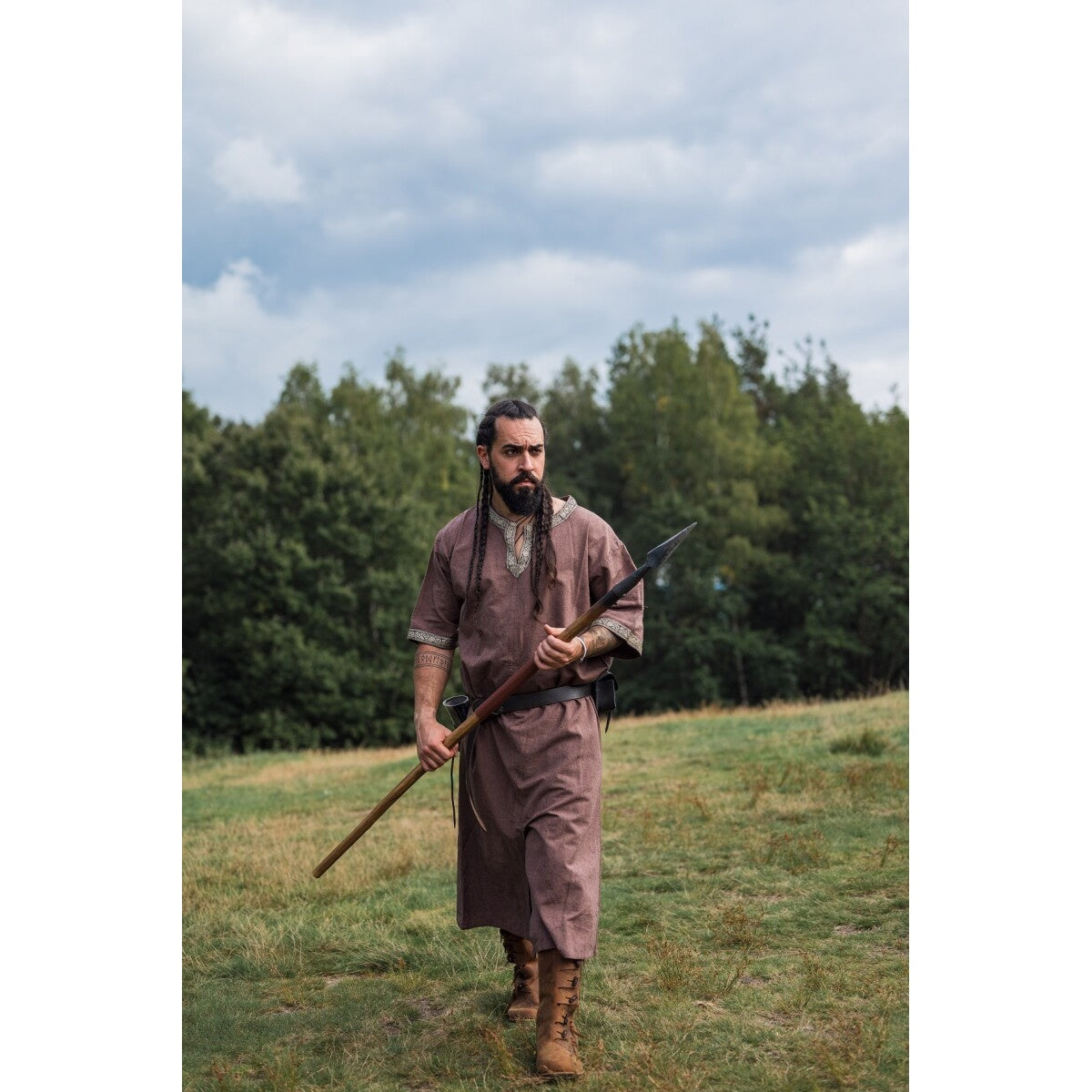 Produktbild Mittelalter Kurzarm Tunika Richard kastanie