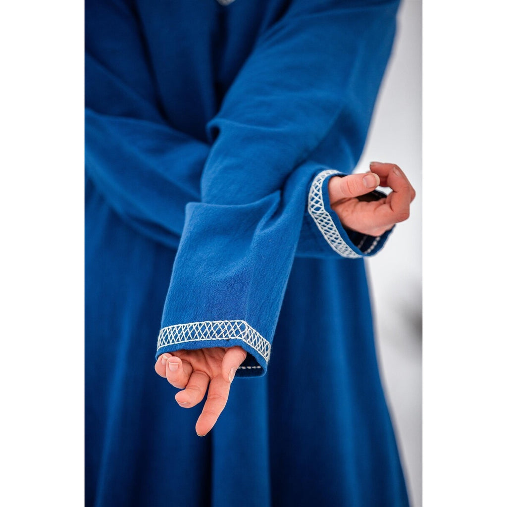 Productafbeelding Middeleeuwse Viking jurk Brigida blauw
