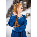 Productafbeelding Middeleeuwse Viking jurk Brigida blauw