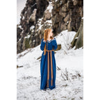 Productafbeelding Middeleeuwse Viking jurk Brigida blauw