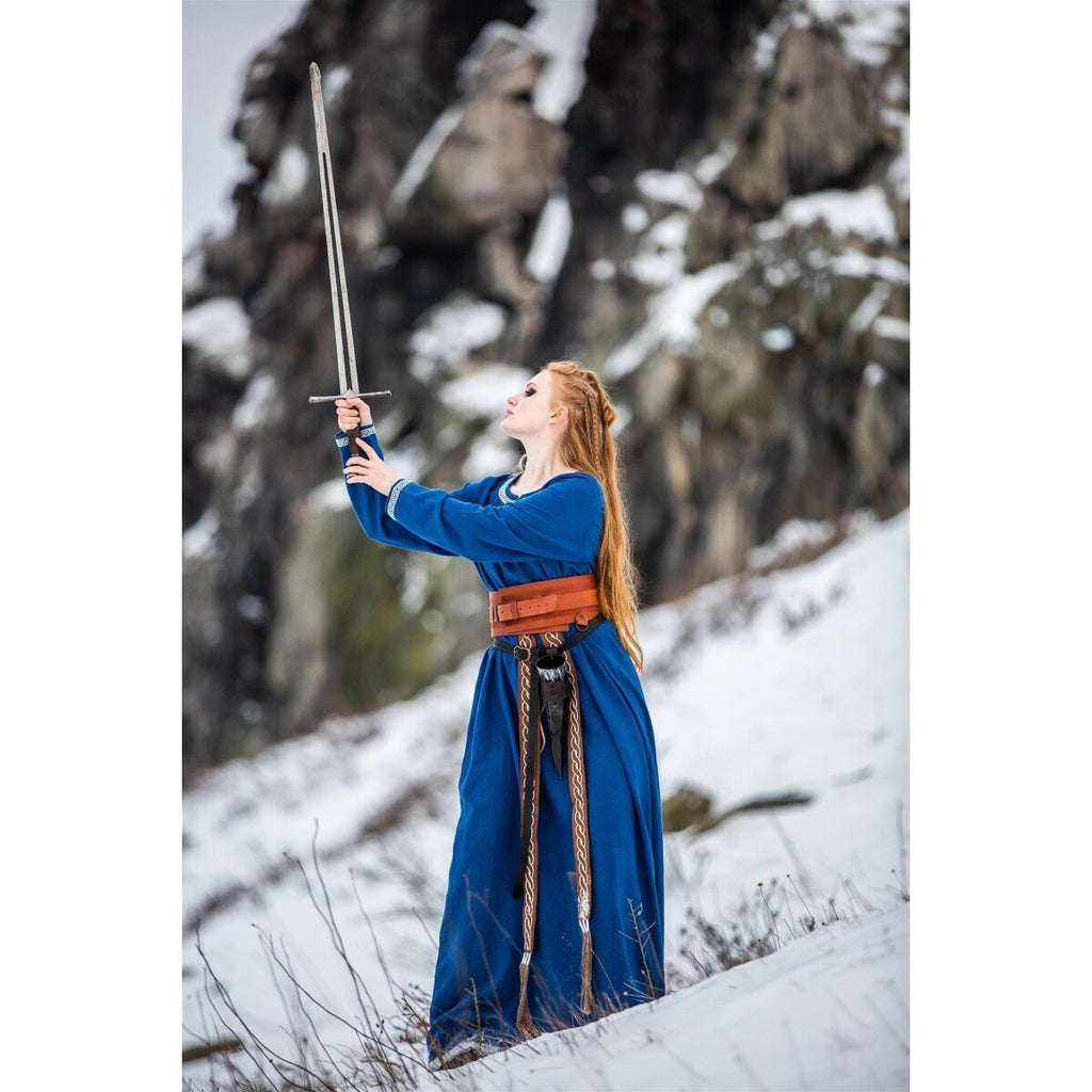 Productafbeelding Middeleeuwse Viking jurk Brigida blauw