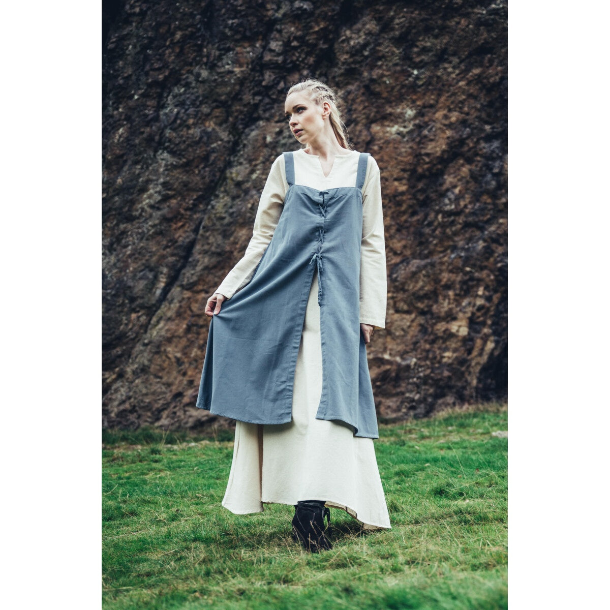 Image produit Sur-robe viking médiévale Inka bleu colombe
