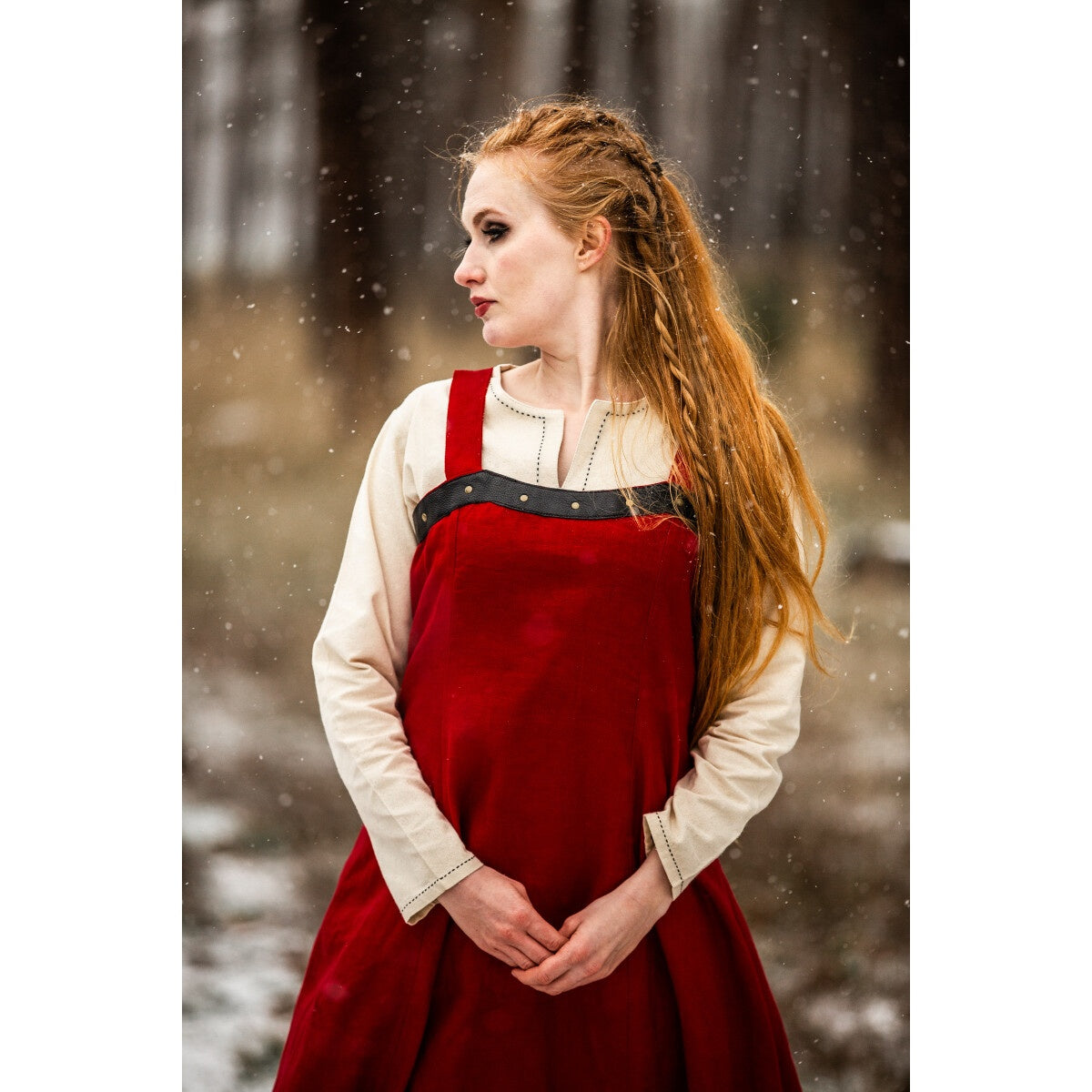 Produktbild Mittelalter Wikinger Überkleid Alena rot