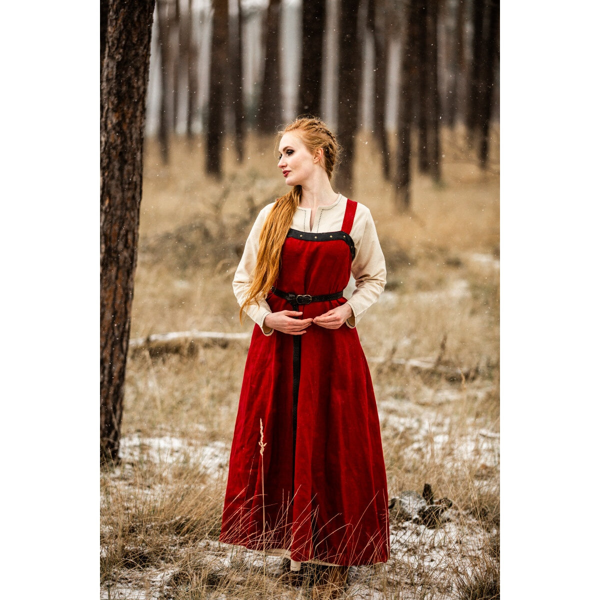 Produktbild Mittelalter Wikinger Überkleid Alena rot