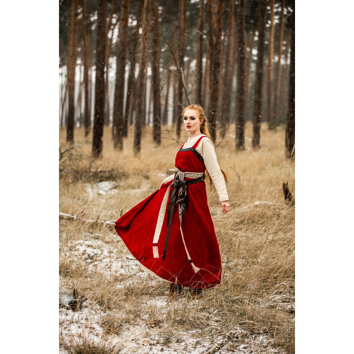 Produktbild Mittelalter Wikinger Überkleid Alena rot
