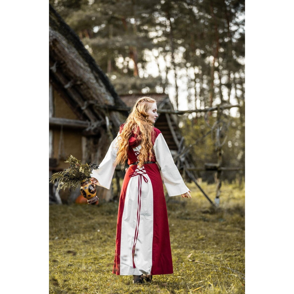 Produktbild Mittelalter Kleid Genefe rot-beige