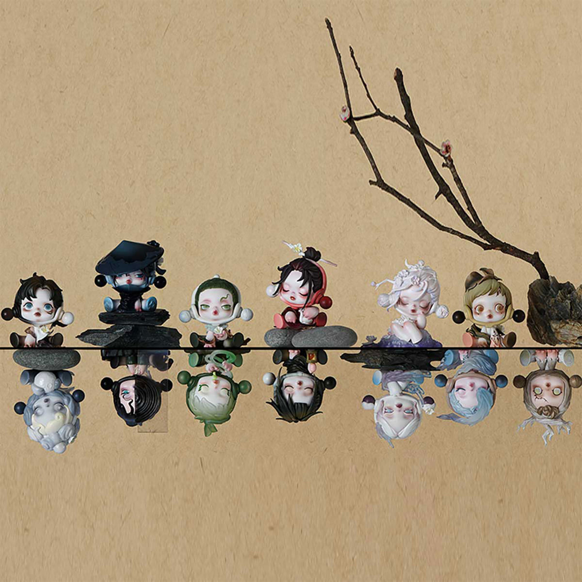 Image produit Skullpanda - The Ink Plum Blossom figurine mystère Pop Mart