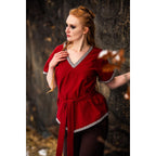 Image produit Tunique viking médiévale Matilda rouge