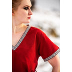 Image produit Tunique viking médiévale Matilda rouge