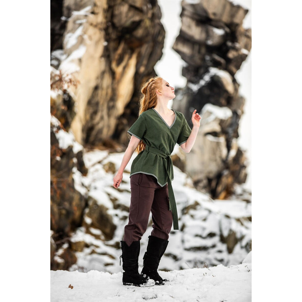 Productafbeelding Middeleeuwse Viking tuniek Matilda groen