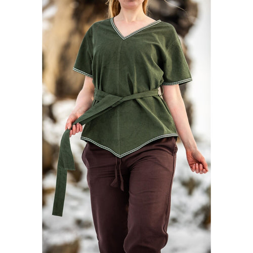 Productafbeelding Middeleeuwse Viking tuniek Matilda groen