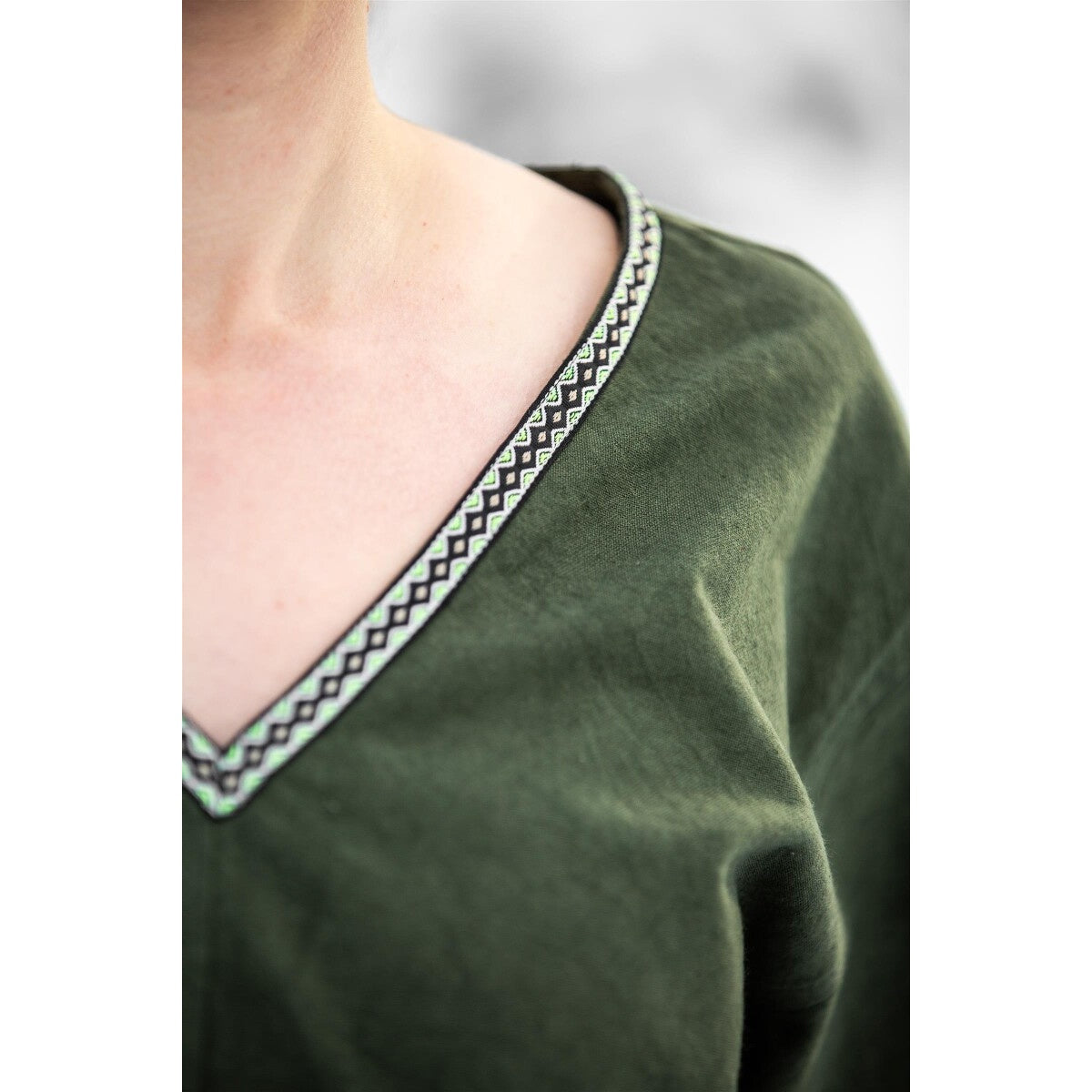 Productafbeelding Middeleeuwse Viking tuniek Matilda groen