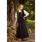 Image produit Gilet médiéval en coton Franziska noir