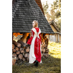 Productafbeelding Middeleeuwse jurk Amalia beige-rood