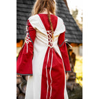 Productafbeelding Middeleeuwse jurk Amalia beige-rood