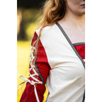 Productafbeelding Middeleeuwse jurk Amalia beige-rood