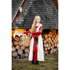 Productafbeelding Middeleeuwse jurk Amalia beige-rood