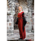 Image produit Robe médiévale Dorell rouge-noir