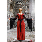 Image produit Robe médiévale Dorell rouge-noir