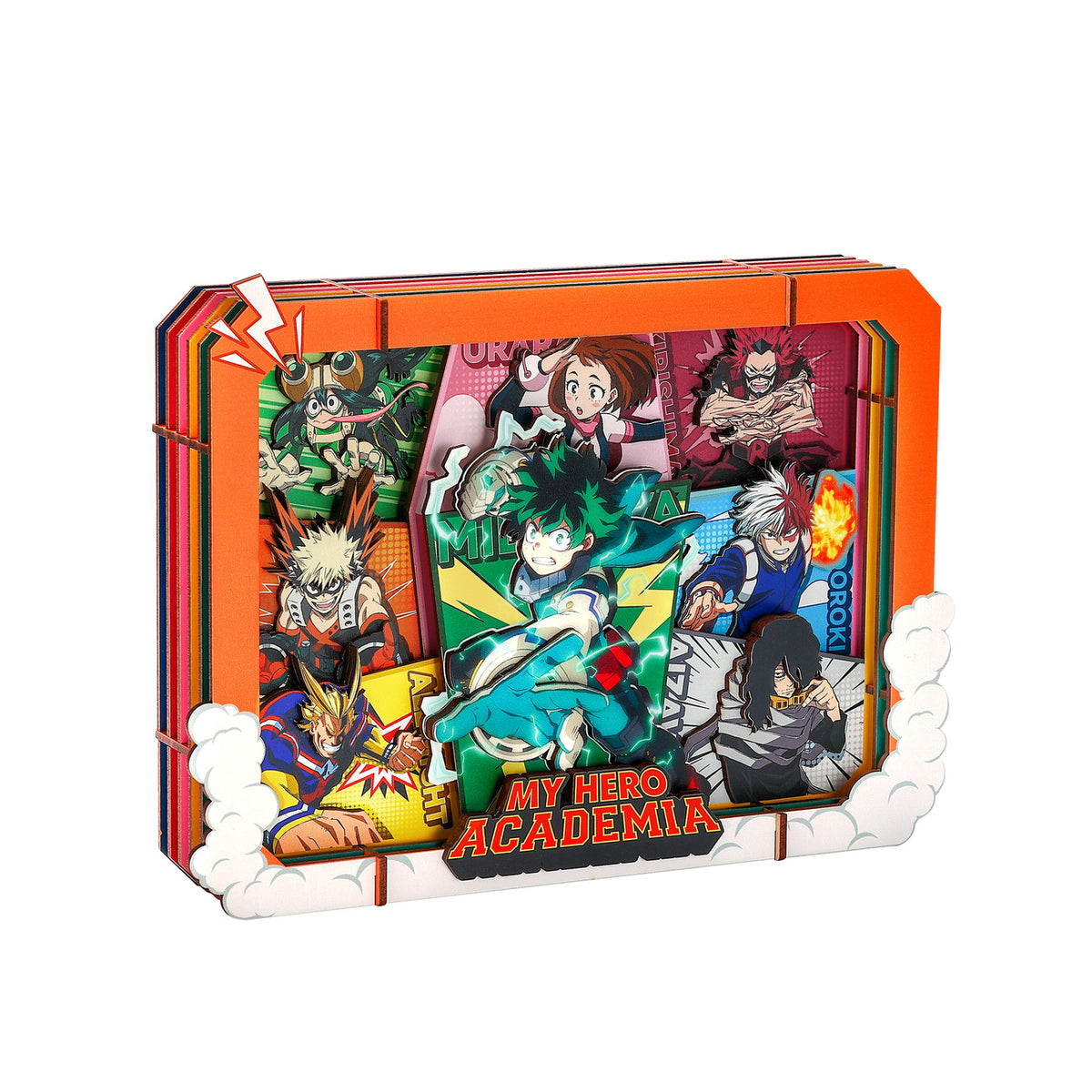 Image produit My Hero Academia - Cadre photo galerie en bois High School