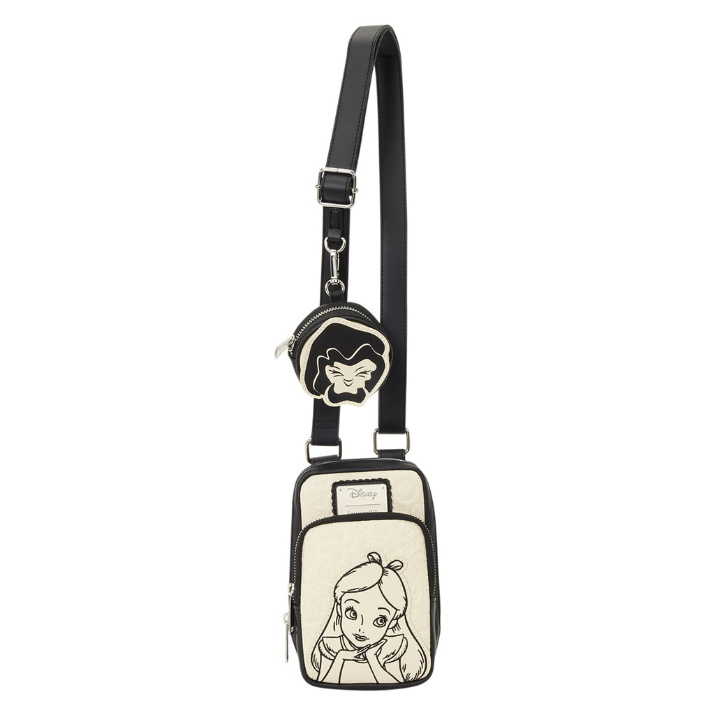 Productafbeelding Alice in Wonderland - Florale crossbodytas met portemonnee