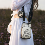 Productafbeelding Alice in Wonderland - Florale crossbodytas met portemonnee